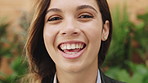 Laugh, professional and face of businesswoman in office with confidence for finance career growth. Smile, job opportunity and portrait of female financial manager with pride for company about us.