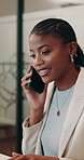 Phone call, business and woman with laptop in office for research, client communication and real estate. Realtor, people and tech with schedule for property price, online inquiry and resale listing