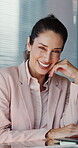 Face, smile and professional with business woman in office for trader, about us and confidence. Pride, account manager and corporate with mature person in agency for opportunity and financial advisor