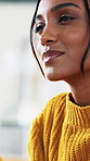 Woman, computer and typing in office for editor, article planning and chat with source. Communication, journalist person and digital tech with creative agency for schedule, story feedback and contact