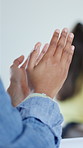 Hands, student and applause in classroom for announcement, learning goals and success at college. People, celebration and clap with support for education, motivation and scholarship at university
