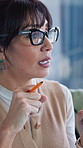 Woman, conversation and business team in office with meeting, task delegation and planning. Project management, mature person and workflow brainstorming for proposal, deal or development for training