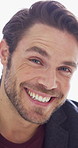 Happy, corporate and face of man in office for financial consulting, career and opportunity. Laugh, professional and portrait of person for about us, risk assessment and investment consultant