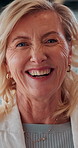 Business, face or woman in office with smile, about us or ambition as investment advisor. Happy, portrait or mature finance consultant with confidence, profession or opportunity in risk management.