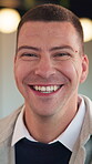 Face, laugh and businessman with confidence in office, housing market industry and real estate seller. Portrait, happy and realtor with pride for property management, rental agency or professional