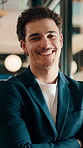 Face, man and happy with arms crossed in office for asset protection, finance experience or about us. Wealth, financial advisor and laugh at workplace for investment management, expert guide or pride