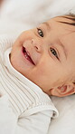 Parent, playing and smile with baby in home for love, bonding and laughing together. Peekaboo, happiness and youth with infant and game in family house for funny, growth and child development