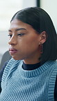 Tired, breathing and woman in call center with stress for fatigue, deadline pressure or mistake. Burnout, headset and consultant with overwork for customer service, difficult client and exhausted