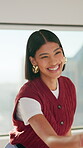 Meeting, handshake or woman with smile in creative agency, brand collaboration or partnership deal. Agreement, shaking hands or people with support for patron expansion, happy or alliance opportunity