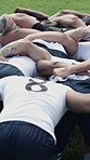 Rugby, scrum and men outdoor with game, collision sport or teamwork in weekend tournament. Fitness, huddle or players on field with formation, impact challenge or intense performance in competition.