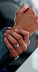Typing, keyboard and businessman in office with hand pain, injury or accident for finance report. Technology, arthritis and male financial manager with muscle sprain, osteoporosis or carpal tunnel.