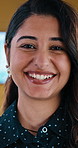 Pride, happy or woman in office with face, wealth advisor or ambition as investment specialist. Smile, portrait or financial consultant with confidence, banking expert or about us in risk management.