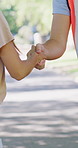 Vest, volunteers and handshake with greeting at park for outreach project, signup or preparation. Clipboard, people or coordinator with shaking hands outdoor for community service, welcome or charity