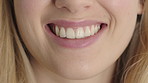 Woman, laugh and dental care for teeth health, veneers and clean mouth for fresh breath or wellness. Tooth whitening, healthcare and person with oral hygiene results, happy and treatment for gums