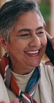 Happy, phone call and senior woman in home for communication, chat and laughing at joke. Person, retirement and listening to gossip story with talking, funny mobile conversation and contact in house