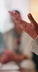Couple, hand and psychologist on therapy for counseling, support and guidance for trust or love. People, consultation and advice in conversation for marriage, stress management and mental health care