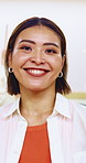 Face, teacher or happy woman in drumming class for taiko tradition or Japanese culture. Portrait, female person or smile with instrumental coach for audio ceremony or sound production in music studio