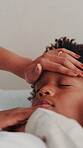 Woman, child and care in home with sickness, check temperature and support in bedroom. Parent, boy and touch forehead in bed to monitor health, flu symptoms and childcare with rest for virus