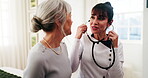 Listening, stethoscope and doctor with senior woman for consultation, checkup and medical service. Happy, healthcare and person with patient for wellness, appointment and good news for health exam