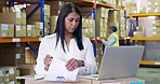 She double-checks all orders before they go out