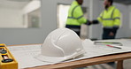 Architect, people and helmet with handshake for building agreement or deal together on site. Safety, civil engineer or team shaking hands with PPE gear for architecture security, b2b or protection