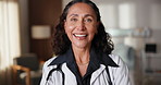 Face, doctor and woman in clinic with smile, knowledge and experience for healthcare management. Happy, mature person and manager in hospital with medical expertise, positive attitude and wellness.