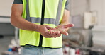 Man, architect or hands with wrist pain on construction for carpal tunnel syndrome or arthritis. Male person, sore arm or injury with joint inflammation for muscle tension, fibromyalgia or discomfort
