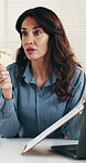 Hospital, doctor and woman with clipboard for appointment, consulting and checklist for medical aid. Healthcare, office and person with questionnaire for insurance, history and form for health report