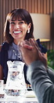 Meeting, applause and happy woman with group for business success, celebration or winning in office. Excited, female person and employees clapping with smile for achievement, good job or well done