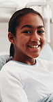 Medical, face and child in hospital with laugh, happy moment and recovery relief in post operation. Healthcare, portrait and patient with humor, wellness service or good mood with pediatric treatment