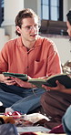 University students, education and discussion with tablet, study or planning for exam with research. Knowledge, online and happy people with tech, academic growth and talking with friends at college